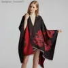 Women's Cape Women's Winter Poncho Geometric Print Vintage Blanket Synthetic wool Shawl Cape Cashmere Wrap Scarf Long Sleeve Open Cardigans L230914