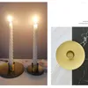 Ljusstakar Enkel gyllene hållare Metal Desktop Stick For Wedding Party Festival Candelabra Art Gifts Home Decor