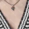 Vrouw hanger kettingen ontwerper vintage zwart goud perzik hart sieraden lederen liefde ketting Valentijnsdag geschenk claviculaire kettingen sieraden