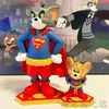 Boîte aveugle 9 cm Tom et Jerry Warner anniversaire Collection série boîte Anime Action Figure mignon Kawaii Figurine jouet cadeau 230912