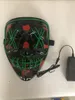 Halloween Mask med LED -lampor Gadgets fluorescerande ljus Fancy Masks 10 färger Cosplay Custom Party Dress Glow In Dark 9000