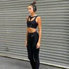 Women's Two Piece Pants 2 Sets Womens Outfits Summer 2023 Black Sexy Set For Women Matching Tracksuit Jogging Ensemble Femme