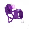 sex massager sex massagerToy Sex Masseur 3 en 1 Anneau de pénis vibrant Retarder l'éjaculation Cock Stimulateur clitoridien féminin Jouets en forme de rose avec télécommande pour les couples