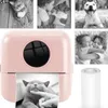 Pocket Printer Wireless BT Thermal Printers With 11 Rolls Printing Paper And 1200mAh Battery, Portable Inkless Printer For IPhone Mini Sticker Printe