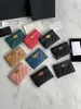Luxury brand CC cardholder classic wallet card clip caviar cowhide sheep belt box