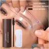 Rehausseurs de sourcils Ibcccndc Stamp Enhancer maquillage de luxe eye-liner tatouage contour des yeux poudre de sourcils couleur marron crème coiffante douce Sten Dhheq