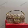 Designer ombro baguette saco para mulheres de alta qualidade luxo moda crossbody sacos lantejoulas novas senhoras totes bling bolsas bolsas 231009