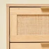 Modern cheap rattan living room cabinet furniture 3 Tier wood Chest of Drawers, rattan dresser
