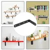 125*75 black angle code L-shaped code angle iron bracket fixing piece 90 degree right angle furniture hardware pallet connector