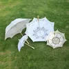 Outros acessórios vintage laço guarda-sol sol para decoração de casamento pogal branco bege sunshade2442