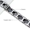 Camaz Japanese Health Energy Magnetic Armband For Women Tungsten Steel Men's Germanium Hematite Armband