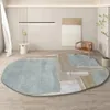 Irregular Round Living Room Carpet Simple Decorative Bedroom Carpets Ins Bedside Rugs Specialshaped Children Room Rug Customize 22287T