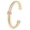 Designer DY Bracelet Luxe Top Populaire Twisted Cable Ball Nouveau bracelet Accessoires Bijoux haut de gamme Mode de haute qualité Cadeaux romantiques de la Saint-Valentin