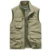 Gilets pour hommes Camping pêche pour hommes en plein air tactique palmé équipement sport homme moto gilet vestes grande taille vêtements manteau travail 230914