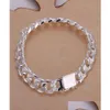 Chaîne Fine 925 Sterling Sier Bracelet de Noël Style Charme Bracelet Pour Femmes Hommes Bijoux De Mode Cadeau Lien Italie Drop Livraison Bracelets Otrmt