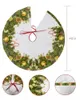 Christmas Decorations Pine Needles Lights Tree Skirt Xmas For Home Supplies Round Skirts Base Cover
