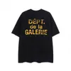 Galeriler Bölümü Harajuku 23ss Bahar Vintage Yıkanmış Kırık Harfler Baskılı Logo Tişört Gevşek Büyük Boy Hip Hop Unisex Kısa Kollu Tees 05