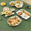 Aixiangru – assiettes de dîner pour enfants, dessin animé mignon en acier inoxydable 304, coin fileté en forme d'animal, assiette chinoise
