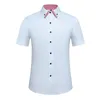 Men's Casual Shirts Short Sleeve Dress Shirt Non Iron Business Fashion Double Layer Formal Regular Fit Office Camisa Button Up Social 230912