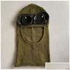 Tactische Kap Tactische Kap Twee Lens Windscherm Mutsen Outdoor Katoen Gebreid Heren Masker Casual Mannelijke Skl Caps Hoeden Zwart Grijs Drop Deliv Dhydm