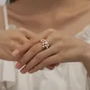 Ślub certyfikowana Szjinao to 1,5 ct pełna pierścionka kobieta z wieloma kamieniami Silver Infinity Trend Jewelry do zaangażowania w 230914