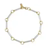 Foundrae Gold Element Chain Bracelet 18-Karat Gold Diamond Bracelet Star Star Sign for Woman Designer Jewelryカスタムペンダントメッキ18K