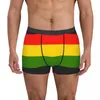 Underbyxor män underkläder jamaica flagga stripe män boxare shorts elastiska manliga trosor