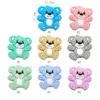 Teethers Toys Cuteidea 10pcslot Various Styles Silicone Beads Rodent Teeth Care Teething Ring DIY Baby Pacifier Chain Bracelet Gift BPAFree 230914