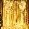 Cordas 6m USB LED Fada String Cortina Luzes Garland Decorações de Festa de Férias Casamento Aniversário Quarto Natal para Casa