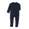 Rompers Fashion Solid Color born Clothes Girls Bodysuits Spring Autumn Baby Boy Cotton Long Sleeve Footies 3 12 Months 230914