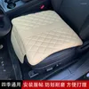 Autositzbezüge Kissen mit Tasche Single All-Season Universal Front Driving Proector Leder Auto Mat Pad Schutzhülle