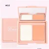 Blush Cmaadu Two Tone Pink Highlight Powder Contouring Palette Dlicate Natural Modify The Face Slightly Drunk Nude Repair Makeup Drop Dhvgz