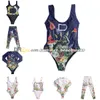 Kanintryck badkläder kvinnor sexig rygglös baddräkt en bit baddräkt sommar surf bikini set