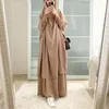 Ubranie etniczne Ramadan Jilbab 2 -częściowy Abaya Khimar ustawił muzułmańskie kobiety modlitewne ubranie długa spódnica hijab islamska djellaba dubai niqab burka