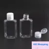 Bouteille rechargeable d'alcool vide en plastique, facile à transporter, bouteilles transparentes en plastique PET pour désinfectant pour les mains, pour liquide de voyage