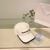 23ss carta bordada chapéus moda casquette para menina diamante incrustado logotipo emblema boné de beisebol para mulheres incluindo caixa presente preferido