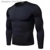 Roupa interior térmica masculina 2023 outono e inverno moda terno leite seda magro em torno do pescoço de duas peças l230914