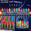 Original RandM Fumot Tornado 9000 Puffs Disposable Vape 54 Flavors 0.8ohm Mesh Coil 18ml Pod Battery Rechargeable Electronic Cigs 9K 0% 2% 3% 5% E Cigarettes RGB Light