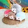 Plüsch Schlüsselanhänger 1PC 12CM Cartoon Igel Spielzeug Schlüsselanhänger Ring Anhänger Spielzeug Kuscheltiere 230914