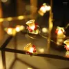 Cordas Boneco de neve Santa LED Fada Luz String Ano Decoração Interior Árvore de Natal Garland Lâmpada Casamento Casa Decoração de Jardim Navidad