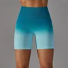 Actieve shorts Dames Snoep Geleidelijke fitnesslegging Hoge taille Sportlegging Korte yogabroek Trainingskleding voor sportkleding Gym