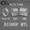 Fatube 2st PCTG Tube plast för biskop MTL / Kuma RTA genomskinlig rak stark och inte lätt bryt