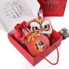 Gift Wrap 5 /10 Pcs Wedding Candy Box Portable Creative Personality Red Hollow Blessing Character Chinese Style Hand