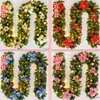 Decoratieve bloemen Kerstwijnstok Kunstmatige krans DIY-slinger Dennennaald Plastic kransen