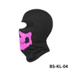 Berretti Copri maschera per il viso stampati creativi Cappello da uomo Cosplay Stampa teschio Cappellini da sci Costume da motociclista di Halloween Fantasma