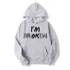 Herren Hoodies Sweatshirts Herren Hoodies Sweatshirts im OK kaputt Unsichtbare Krankheit Unisex Pullover Hoodie Sweatshirt 230731 x0914