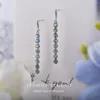 Orecchini pendenti ITSMOS Labradorite geometrica in argento 925 con cerchio a goccia verticale Gioielli eleganti per regalo da donna