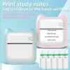 Mini Photo Printer för iPhone/Android, 1000mAh Portable Thermal Photo Printer For Notes Work