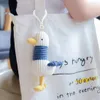 Plush Keychains Cartoon Cute Duck Keychain Soft Toy Key Ring Girl Bag Trinket Car Pendant Kids Gift 230912