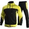Men's Tracksuits 2023 Spring and autumn men's high quality combination of hat zipper coat leisure sports pants suit men jogging 230914